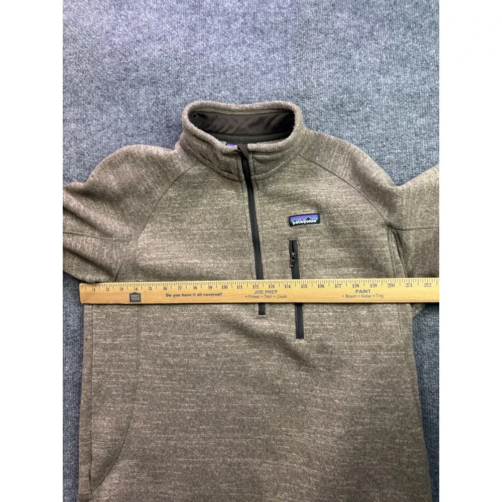 Patagonia Better Sweater Pullover Mens Large Brown 1/4 Zip Fleece 25521 FA12